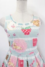 画像5: Shirley Temple / パリジェンヌの雑貨ジャンパースカート 150CM サックス I-26-08-23-079-ET-OP-SA-ZI (5)