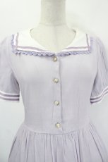 画像5: axes femme POETIQUE / フィッシュテールセーラーワンピース  ラベンダー I-26-08-23-083-AX-OP-TE-ZI (5)