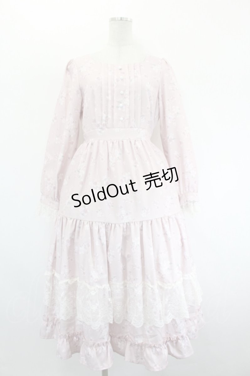 画像1: axes femme / SAKURAティアードワンピース  ピンク I-26-08-23-093-AX-OP-TE-ZI (1)
