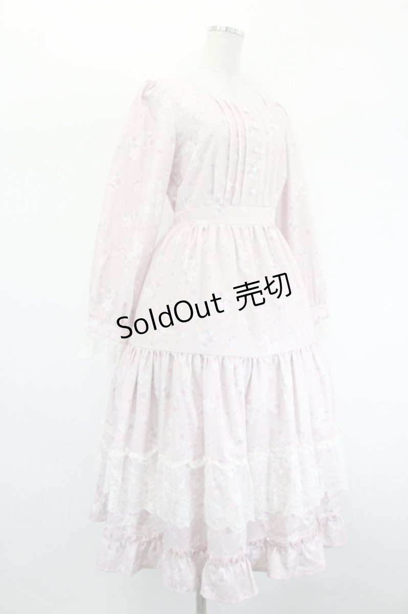 画像4: axes femme / SAKURAティアードワンピース  ピンク I-26-08-23-093-AX-OP-TE-ZI (4)