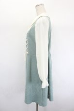 画像2: axes femme / 重ね着風レースアップワンピース  ミント I-26-08-23-096-AX-TO-TE-ZI (2)