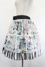 画像2: Angelic Pretty / コミックスカート(ALICE)  黒 I-26-08-23-115-AP-SK-SA-ZI (2)