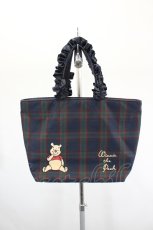 画像1: Maison de FLEUR / Winnie the pooh フリルトートプチバッグ  ネイビー×グリーン I-26-08-23-124-LO-BG-TE-ZI (1)