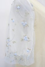 画像4: axes femme / お花刺繍チュール袖プルオーバー  アイボリー I-26-08-23-012-AX-TO-SA-ZI (4)