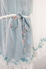 画像7: gouk / ハイネック&シースルー重ねワンピース  青Ｘ白 I-26-08-25-043-GO-OP-SA-ZI (7)