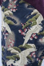 画像4: gouk / 鶴プリント切替キャミソール  紫 I-26-08-25-044-GO-TO-SA-ZI (4)