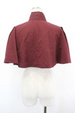 画像2: Sheglit / リボンタイ付きケープ  ボルドー I-26-08-25-058-EL-JA-SA-ZI (2)