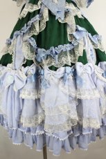画像3: BABY,THE STARS SHINE BRIGHT / La Chasse aux Papillons〜蝶々を追って迷い込んだお花畑へ〜ワンピースドレス  グリーン I-26-08-25-068-BA-OP-SA-ZI (3)