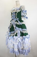 画像4: BABY,THE STARS SHINE BRIGHT / La Chasse aux Papillons〜蝶々を追って迷い込んだお花畑へ〜ワンピースドレス  グリーン I-26-08-25-068-BA-OP-SA-ZI (4)