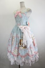 画像4: BABY,THE STARS SHINE BRIGHT / Marie-Antoinette〜華麗なる輝きに秘めた永遠の想い〜柄リボンジャンパース  サックス I-26-08-25-069-BA-OP-SA-ZI (4)