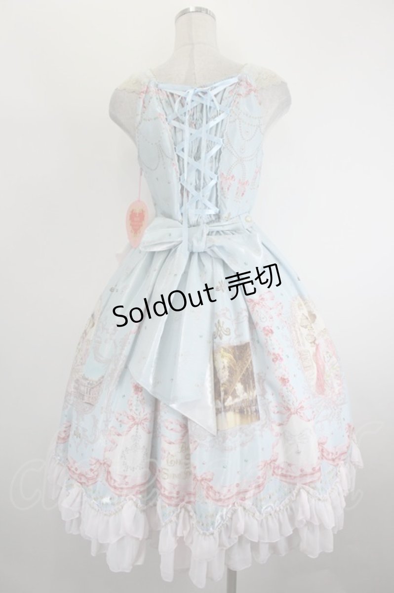 画像5: BABY,THE STARS SHINE BRIGHT / Marie-Antoinette〜華麗なる輝きに秘めた永遠の想い〜柄リボンジャンパース  サックス I-26-08-25-069-BA-OP-SA-ZI (5)