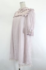 画像2: Secret Honey / ラダーレーススタンドカラーワンピース  ピンク I-26-08-25-074-CA-OP-TE-ZI (2)