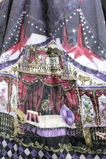 画像4: axes femme kawaii / シルクノクターンワンピース  黒Ｘ青 I-26-08-25-091-AX-OP-SA-ZI (4)