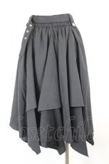 画像3: axes femme / ボリューム×アシメヘムスカート  黒 I-26-08-25-106-AX-SK-SA-ZI (3)