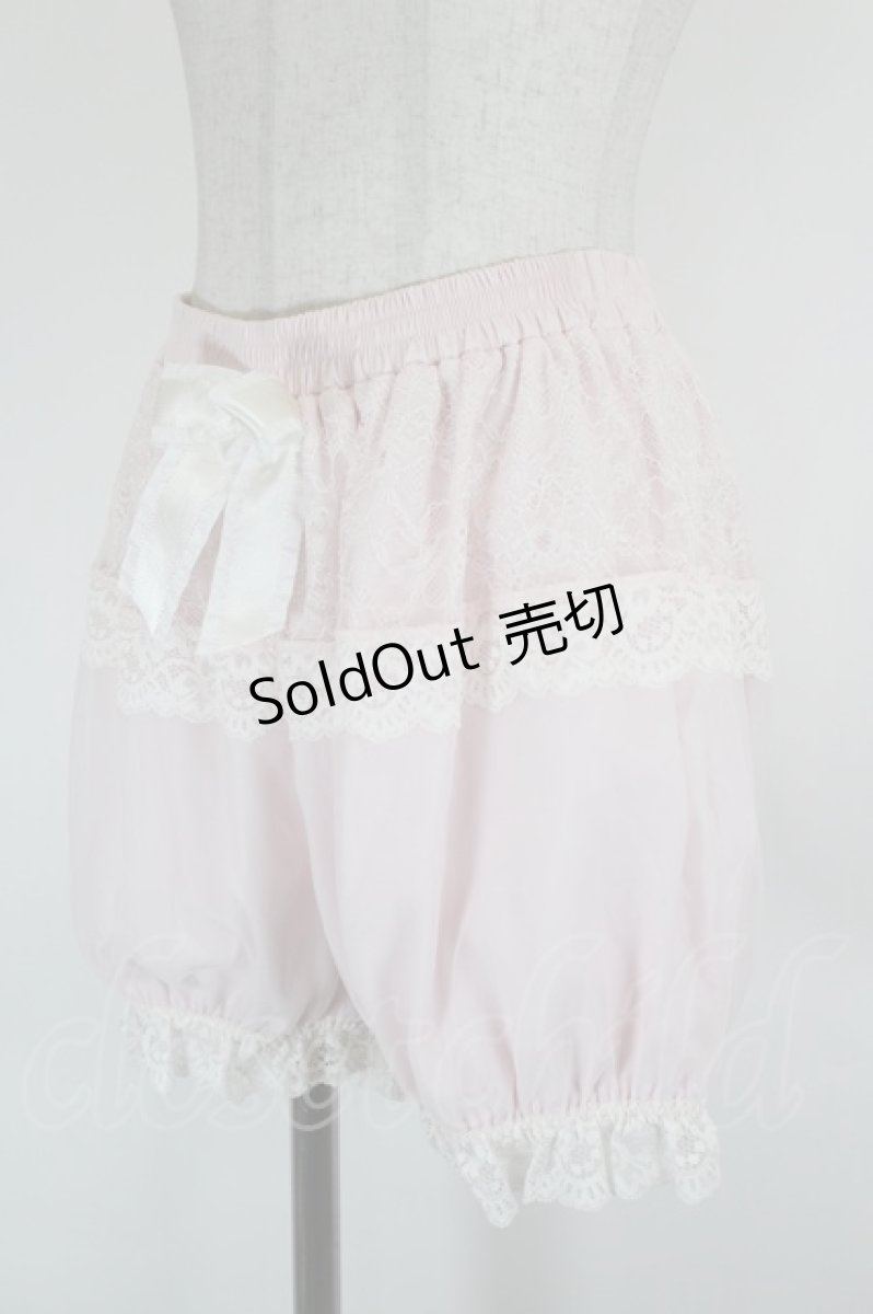 画像2: Princess Flower Garden / 胡桃咲姫/ドロワーズ M~L ピンクＸ白 I-26-08-25-110-LO-PA-SA-ZI (2)