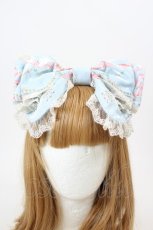 画像1: BABY,THE STARS SHINE BRIGHT / Marie-Antoinette〜華麗なる輝きに秘めた永遠の想い〜柄カチューシャ  サックス I-26-08-25-120-BA-AC-SA-ZI (1)