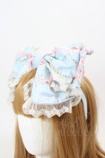 画像2: BABY,THE STARS SHINE BRIGHT / Marie-Antoinette〜華麗なる輝きに秘めた永遠の想い〜柄カチューシャ  サックス I-26-08-25-120-BA-AC-SA-ZI (2)