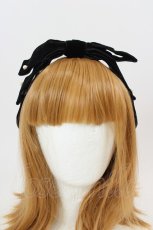 画像2: Melody BasKet / ベルベットリボンクリップ  ブラック I-26-08-25-123-LO-AC-TE-ZI (2)