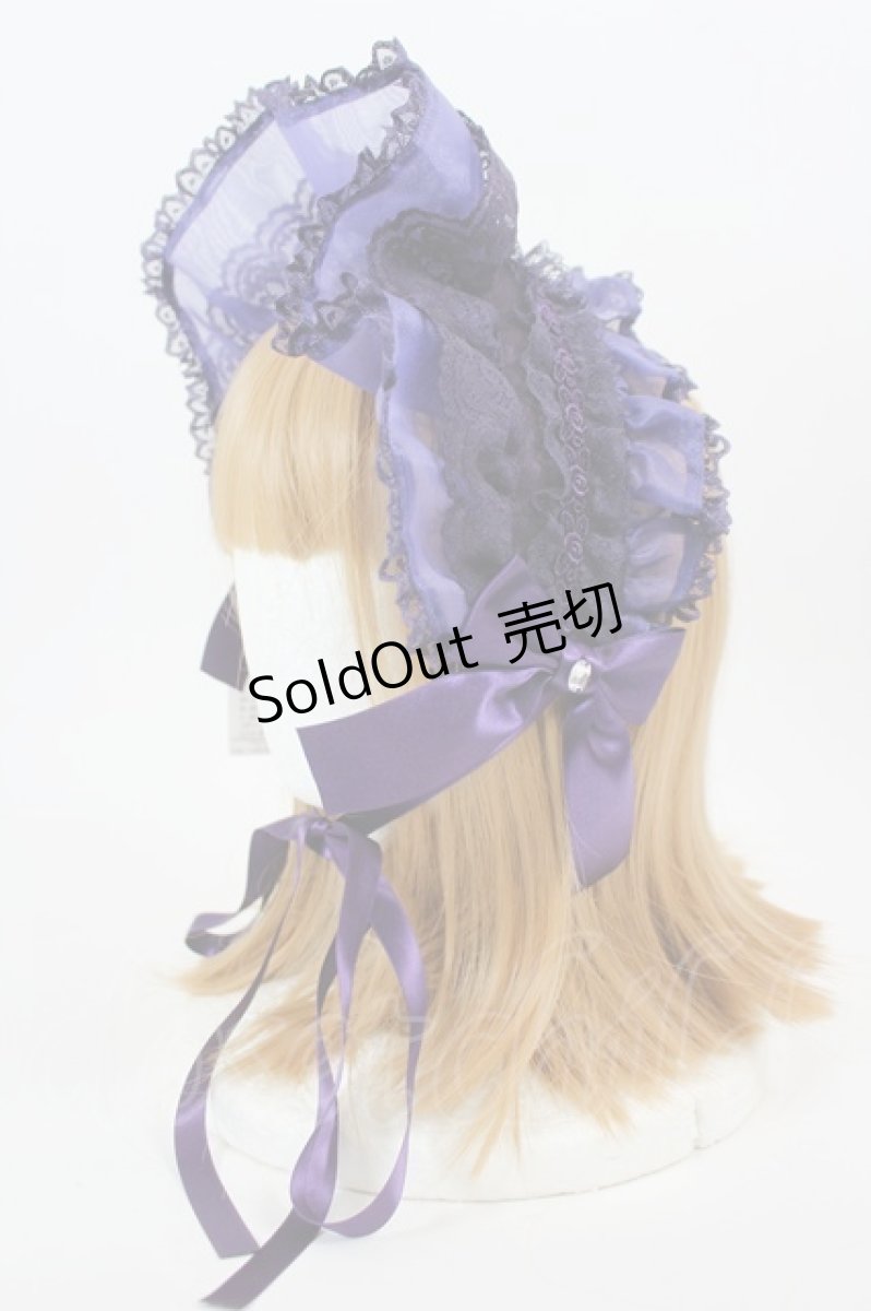 画像1: metamorphose / Mellifluous ブリムヘッドドレス  パープル I-26-08-25-125-ME-AC-TE-ZI (1)