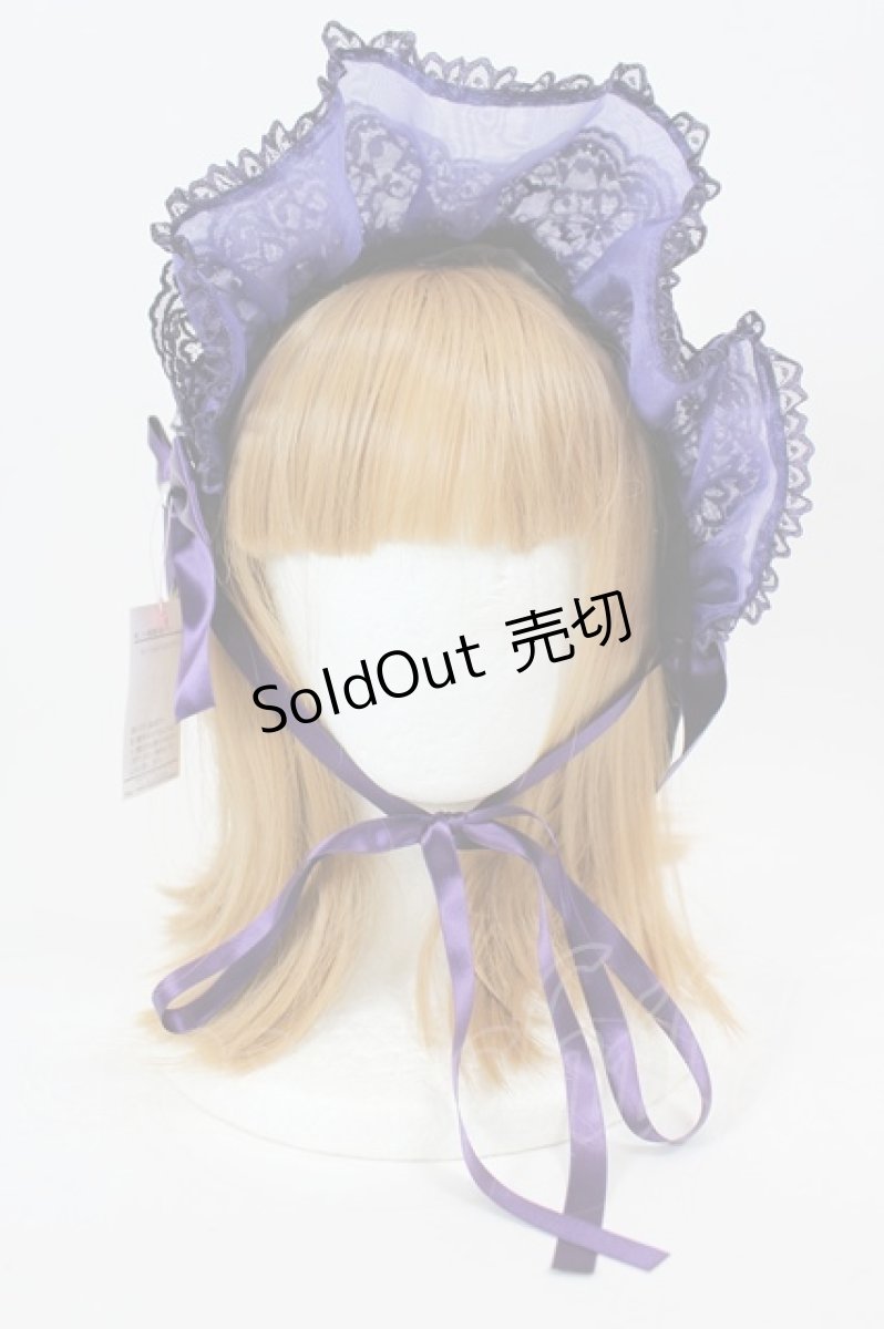 画像2: metamorphose / Mellifluous ブリムヘッドドレス  パープル I-26-08-25-125-ME-AC-TE-ZI (2)
