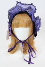 画像2: metamorphose / Mellifluous ブリムヘッドドレス  パープル I-26-08-25-125-ME-AC-TE-ZI (2)