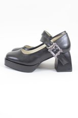 画像2: DearMyLove / 額縁ベルトシューズ 22.5CM 黒 I-26-08-25-138-GO-SH-SA-ZI (2)