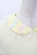 画像4: Nile Perch / キャンディワッペン襟カットソー  イエロー I-26-08-25-014-LO-TO-TE-ZI (4)