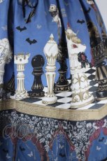 画像3: ALICE and the PIRATES / Checkmate Chris~儚い希望と永遠の絶望の中で…~柄ジャンパースカート  青 I-26-08-28-036-PA-OP-SA-ZI (3)