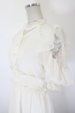 画像3: Rojita / ウエストシャーリングシアーロングワンピース  アイボリー I-26-08-28-041-LO-OP-SA-ZI (3)