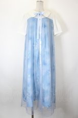 画像1: axes femme / ソーダ柄シャツワンピース L サックス I-26-08-28-054-AX-OP-SA-ZI (1)