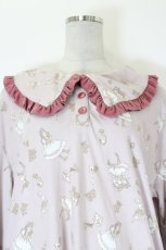 画像3: axes femme / フリル襟総柄セットアップ M ピンク I-26-08-28-057-AX-TO-TE-ZI (3)