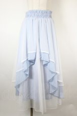 画像1: axes femme / 前後2WAYフリルスカート  サックス I-26-08-28-071-AX-SK-SA-ZI (1)