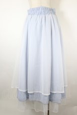 画像2: axes femme / 前後2WAYフリルスカート  サックス I-26-08-28-071-AX-SK-SA-ZI (2)