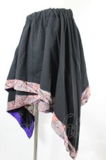 画像3: gouk / サクラライン変形スカート  黒ＸピンクＸグレー I-26-08-28-075-GO-SK-SA-ZI (3)