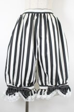 画像1: ALICE and the PIRATES / 運命のChess Game〜蒼白と漆黒のDamier〜ストライプパンツ  黒Ｘ白 I-26-08-28-080-PA-PA-SA-ZI (1)