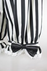 画像3: ALICE and the PIRATES / 運命のChess Game〜蒼白と漆黒のDamier〜ストライプパンツ  黒Ｘ白 I-26-08-28-080-PA-PA-SA-ZI (3)