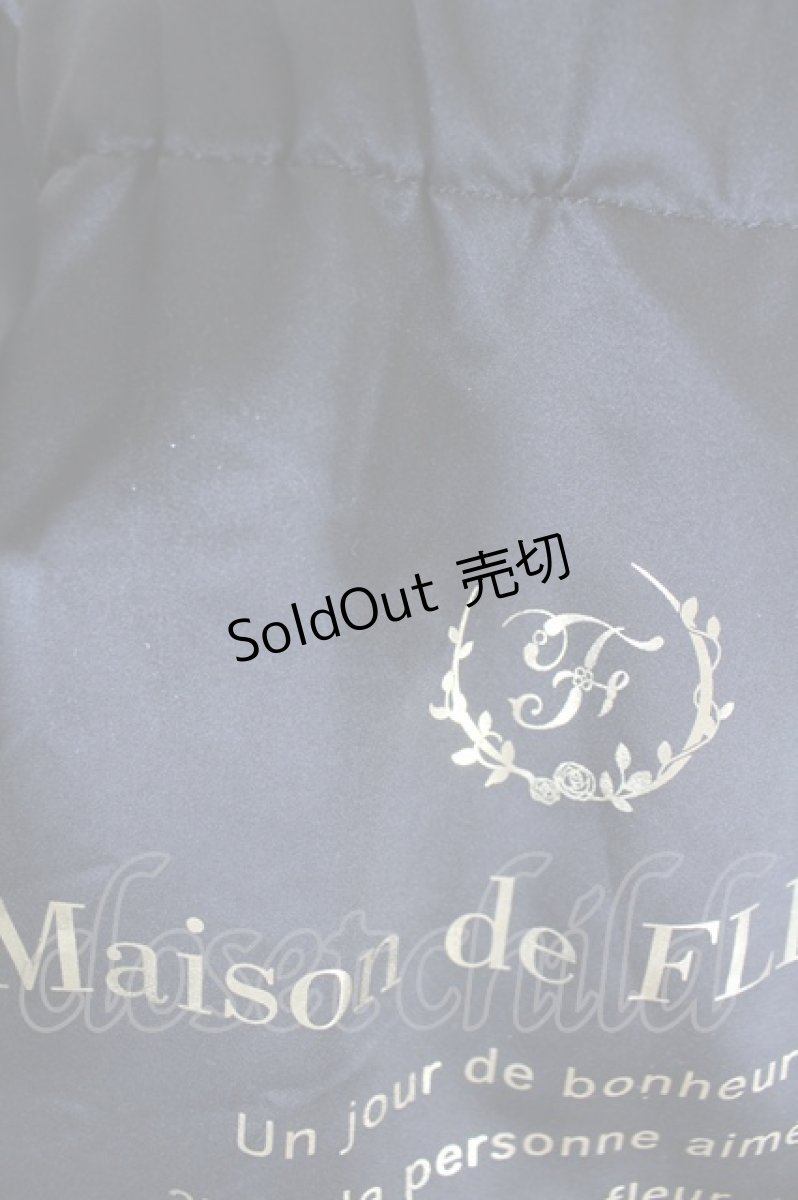 画像4: Maison de FLEUR / ダブルリボントートバッグ  黒Ｘゴールド I-26-08-28-093-LO-BG-SA-ZI (4)