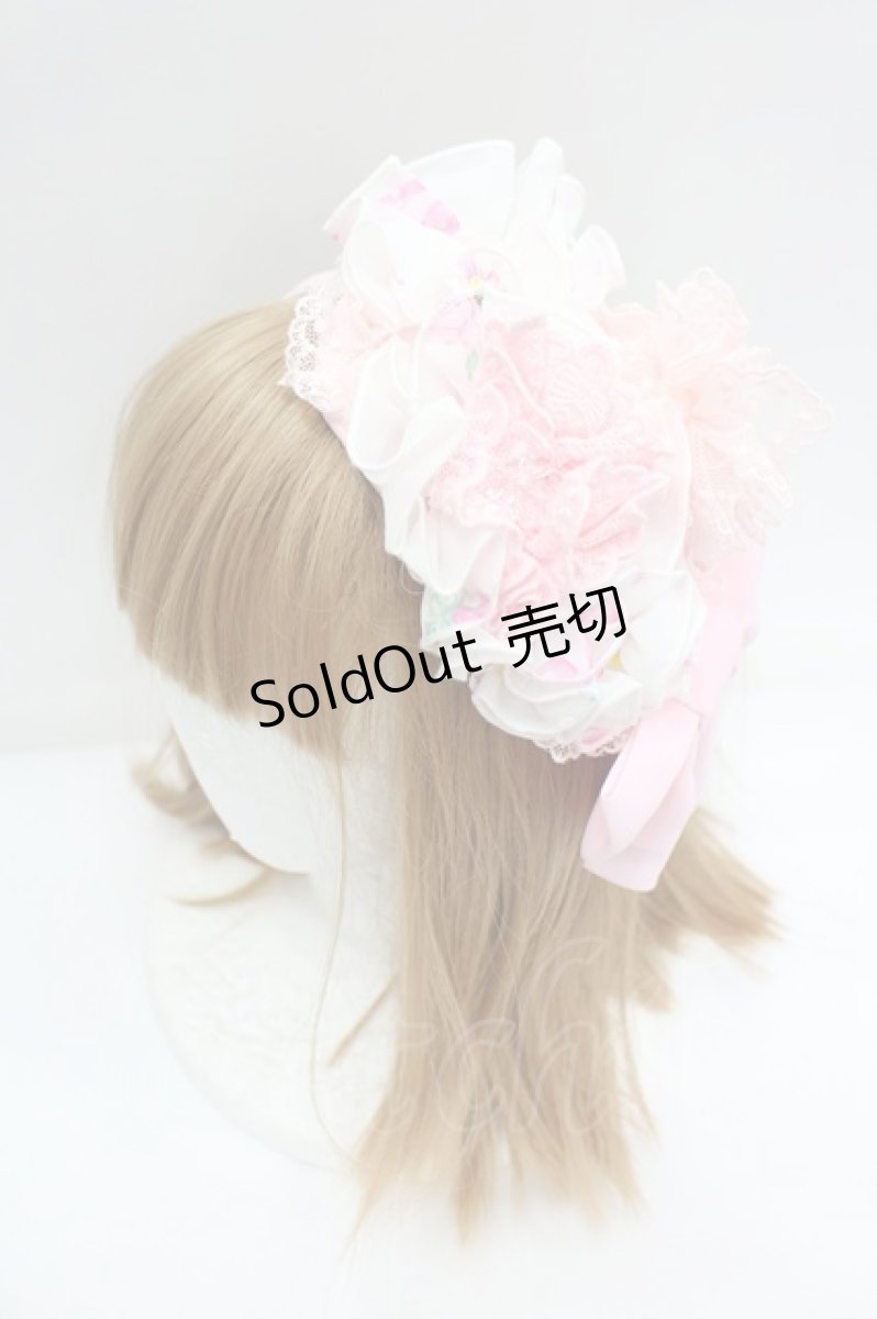 画像1: Angelic Pretty / Powder Roseカチューシャ  ピンク I-26-08-28-100-AP-AC-TE-ZI (1)