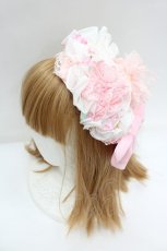 画像1: Angelic Pretty / Powder Roseカチューシャ  ピンク I-26-08-28-100-AP-AC-TE-ZI (1)