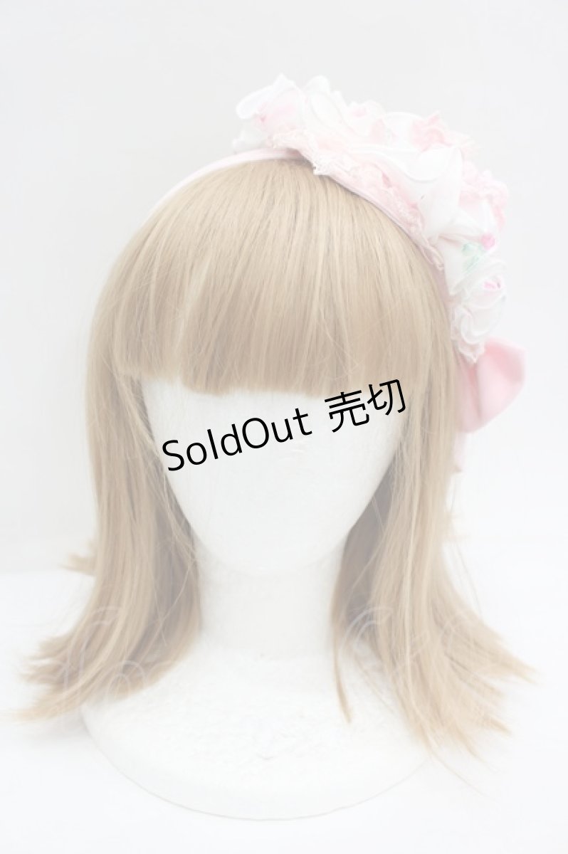 画像2: Angelic Pretty / Powder Roseカチューシャ  ピンク I-26-08-28-100-AP-AC-TE-ZI (2)
