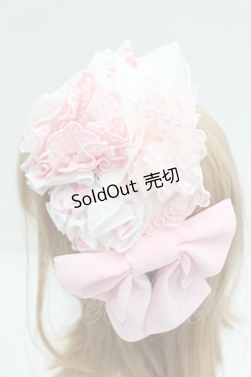 画像4: Angelic Pretty / Powder Roseカチューシャ  ピンク I-26-08-28-100-AP-AC-TE-ZI (4)