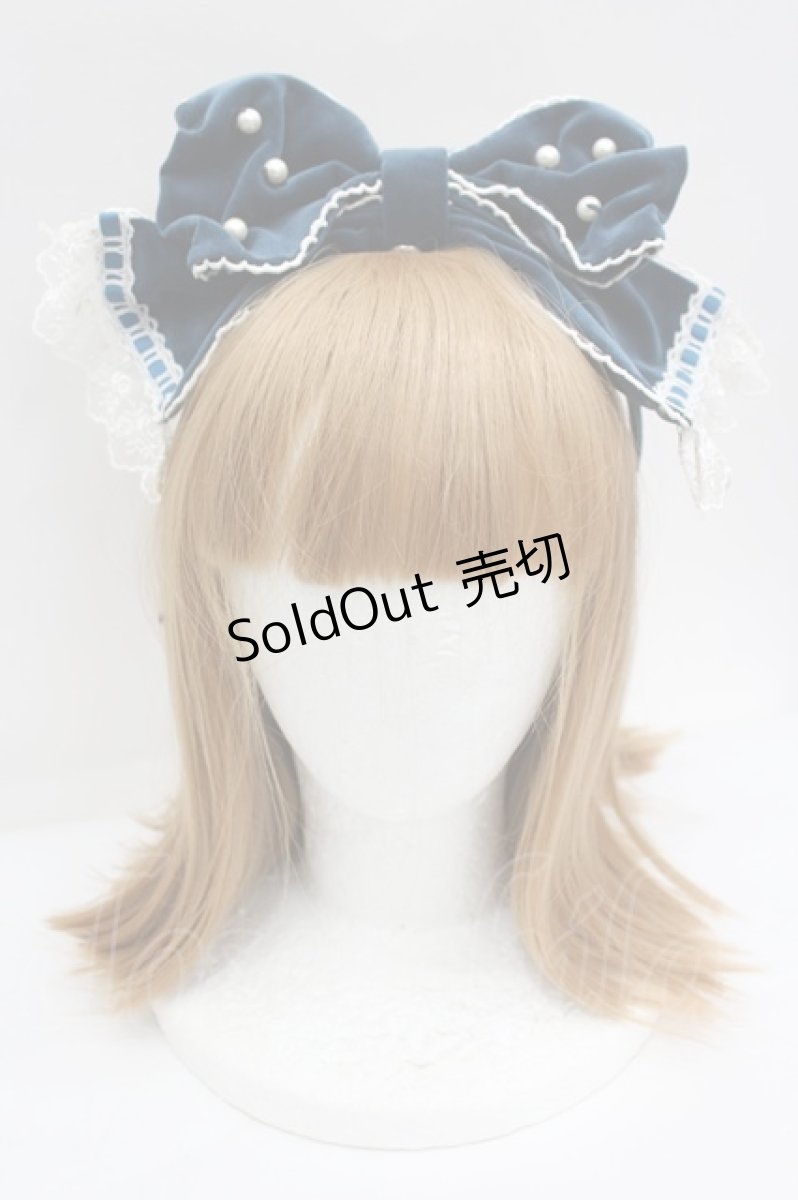 画像1: Angelic Pretty / エレガント別珍鳥籠カチューシャ  グリーン I-26-08-28-102-AP-AC-SA-ZI (1)