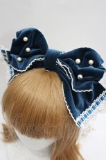 画像3: Angelic Pretty / エレガント別珍鳥籠カチューシャ  グリーン I-26-08-28-102-AP-AC-SA-ZI (3)