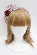 画像1: Angelic Pretty / ローズラストノートカチューシャ  ラベンダー I-26-08-28-105-AP-AC-TE-ZI (1)