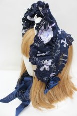 画像3: BABY,THE STARS SHINE BRIGHT / 天使が囁く聖夜の旋律柄ボンネット  Holynight(紺） I-26-08-28-114-BA-AC-TE-ZI (3)