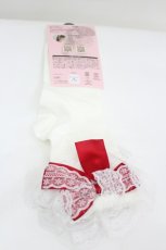 画像2: m petit by misako / AMCSコギミュンリボン 23-25cm 中白 I-26-08-28-139-LO-ZA-TE-ZI (2)
