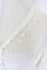 画像3: axes femme / パール×ビジュー付きボレロ  アイボリー I-26-08-28-016-AX-TO-SA-ZI (3)