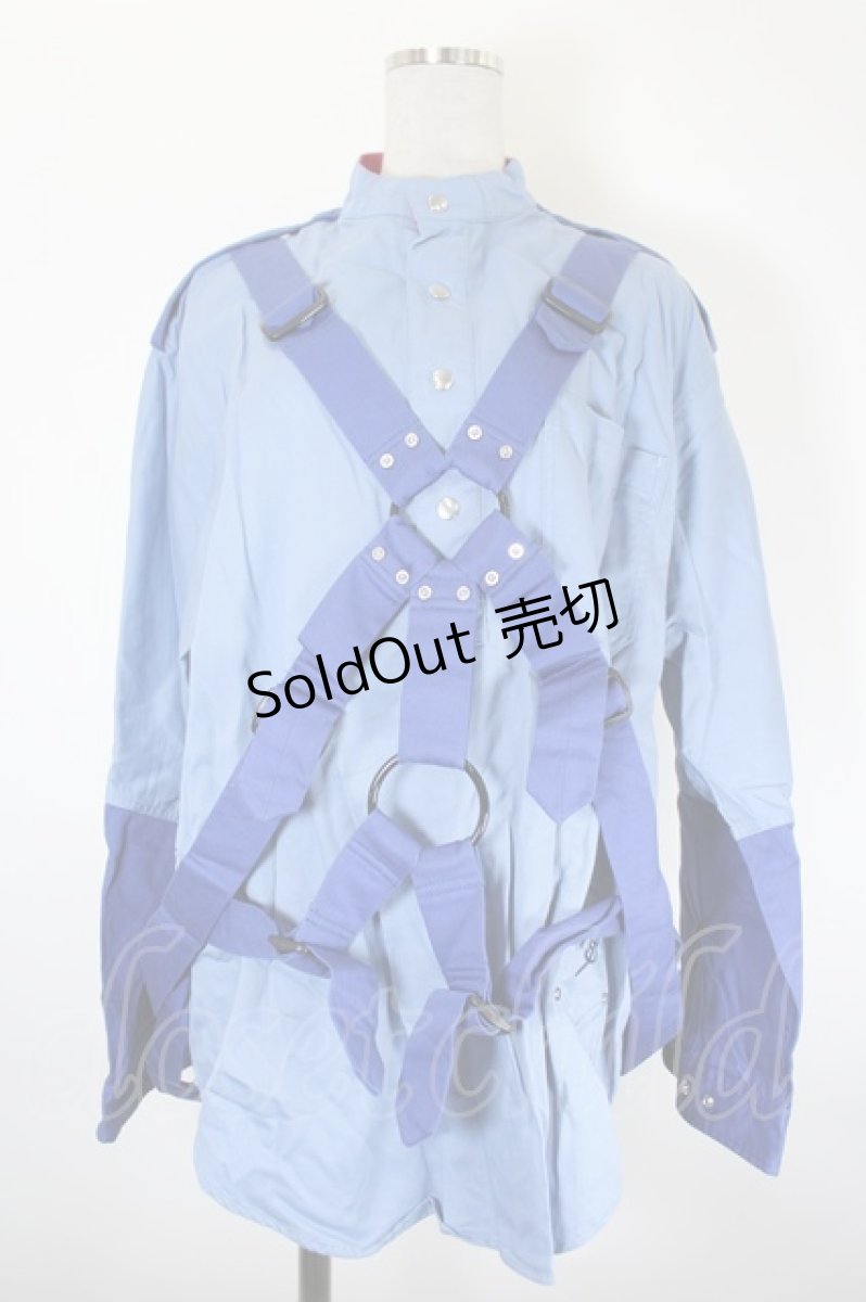 画像1: MILKBOY / PARACHUTEシャツ  青 I-26-08-28-024-MB-BL-SA-ZI (1)
