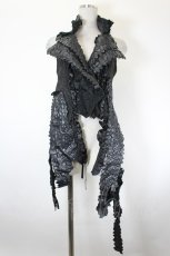 画像1: h.NAOTO / DRAGON LEATHER vest  黒 I-26-08-28-025-HN-SK-TE-ZI (1)