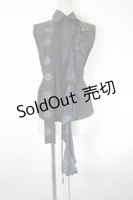 Preview of バックオープンデザインシャツ  黒